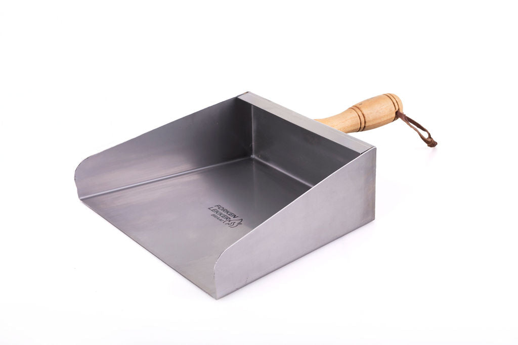 Forken Lekker Braai Dust Pan – stainless steel scoop front view