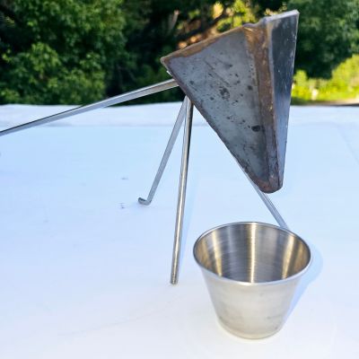 Flambadou with Bag Stand and Cup – storage bag close-up