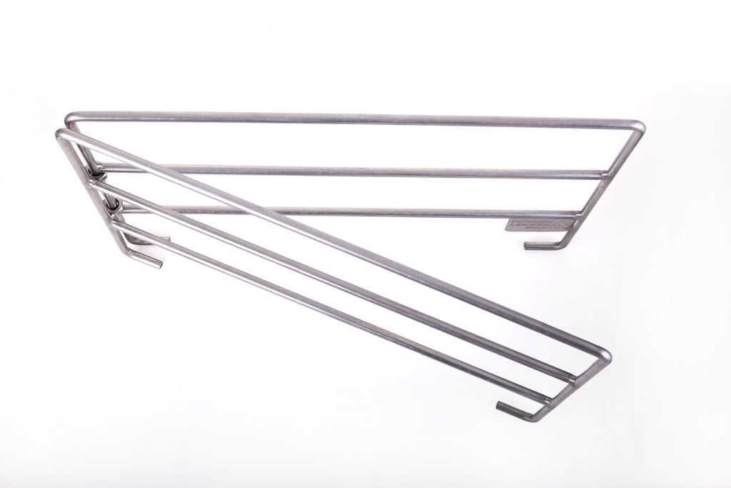 Forken Lekker Braai 3-Tier Folding Grid Stand – in use at the braai with grid