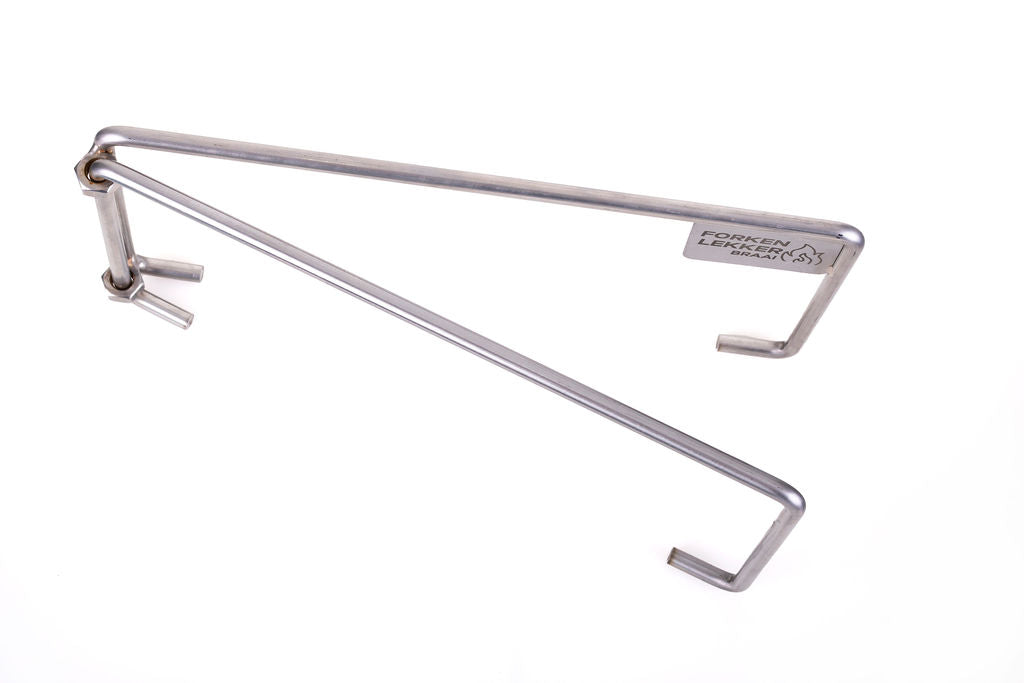 Forken Lekker Braai Folding Grid Stand 150mm – folded flat for storage