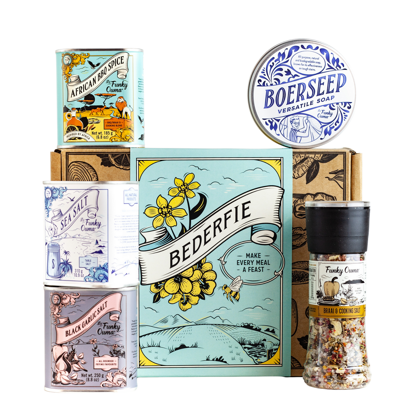Funky Ouma Bederfie Sleeved Gift Box – full box front view