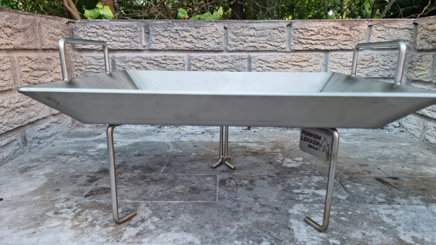 Forken Lekker Braai Griddle Pan – ridge detail close-up
