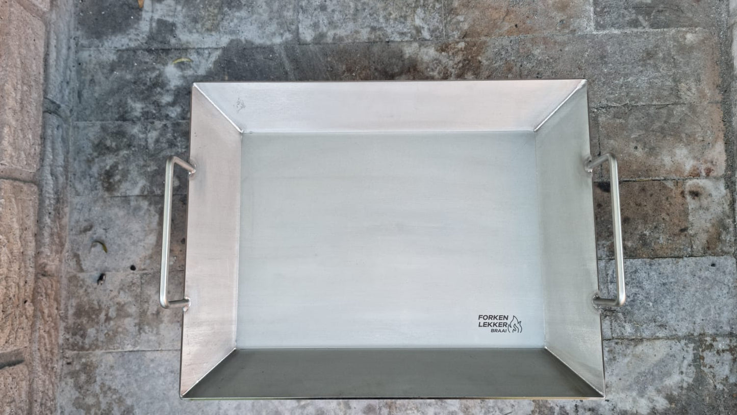 Forken Lekker Braai Flat Pan – close-up of pan surface