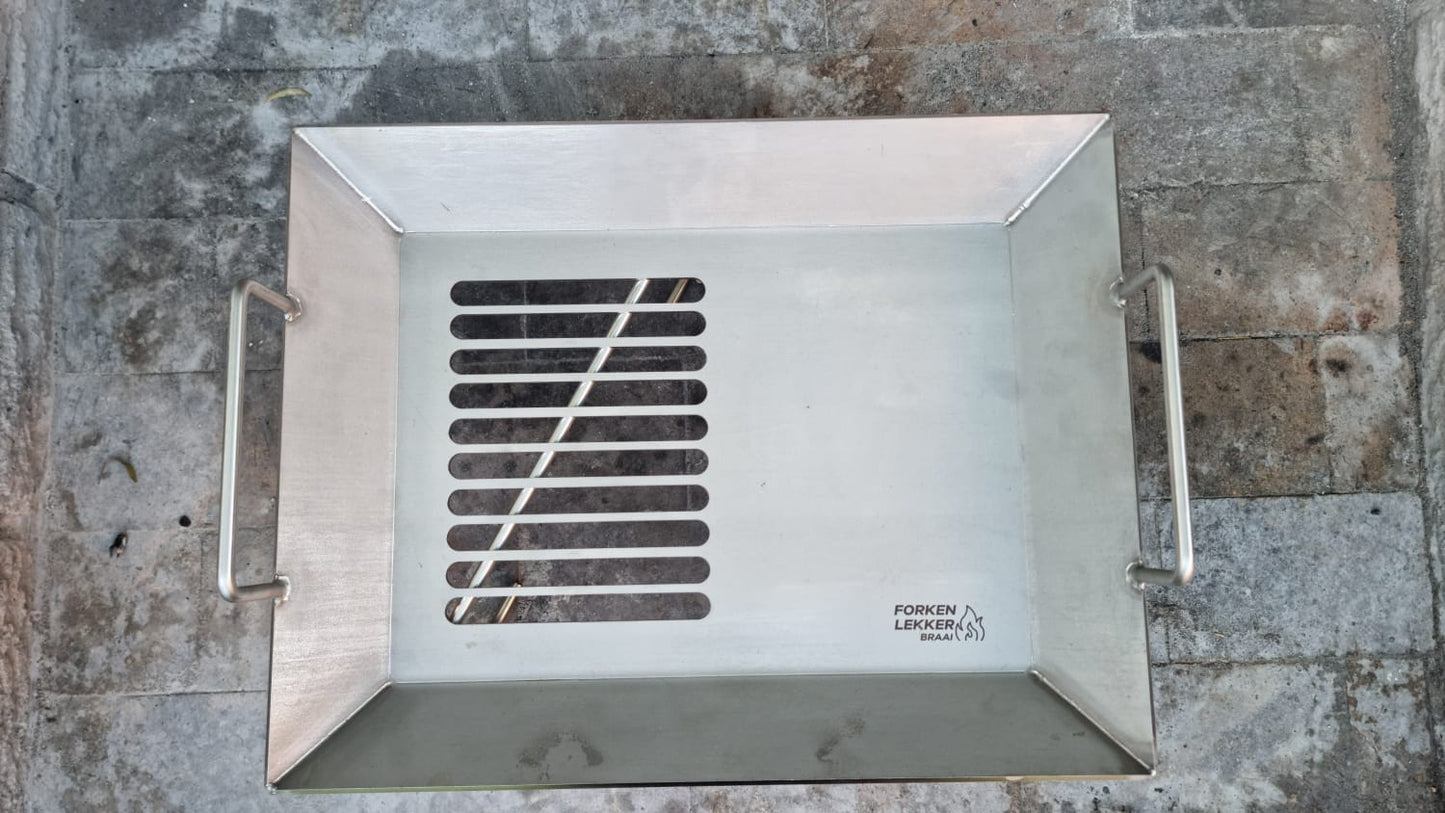 Forken Lekker Braai Griddle Pan – flat lay product shot