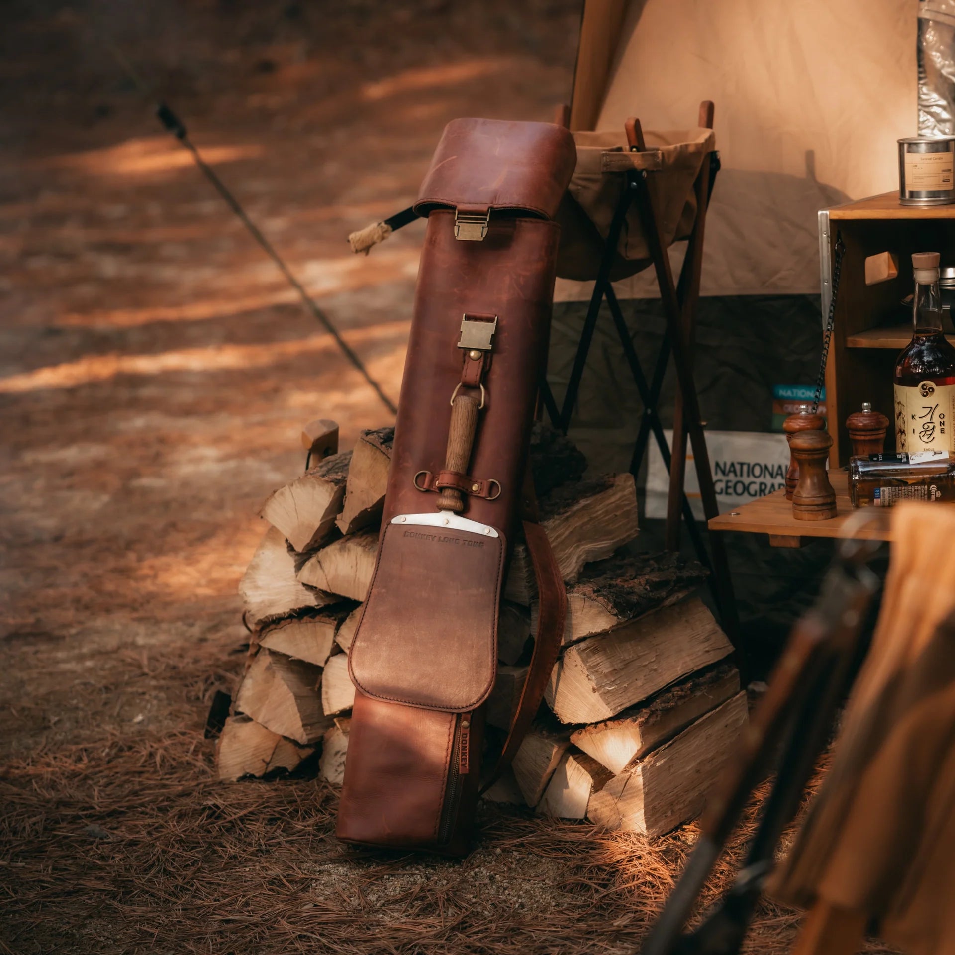 Jack Sack Full Overlanding Kit – bag strap and closure detail
