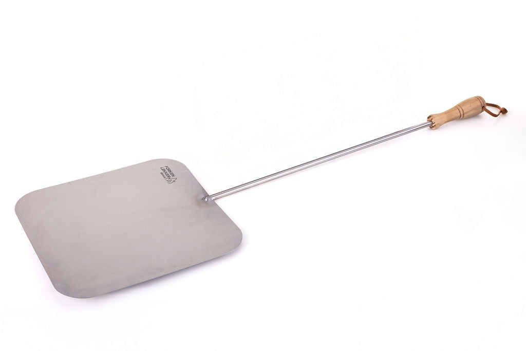 Forken Lekker Braai Pizza Paddle – stainless steel paddle front view