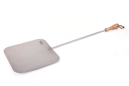 Forken Lekker Braai Pizza Paddle – stainless steel paddle front view
