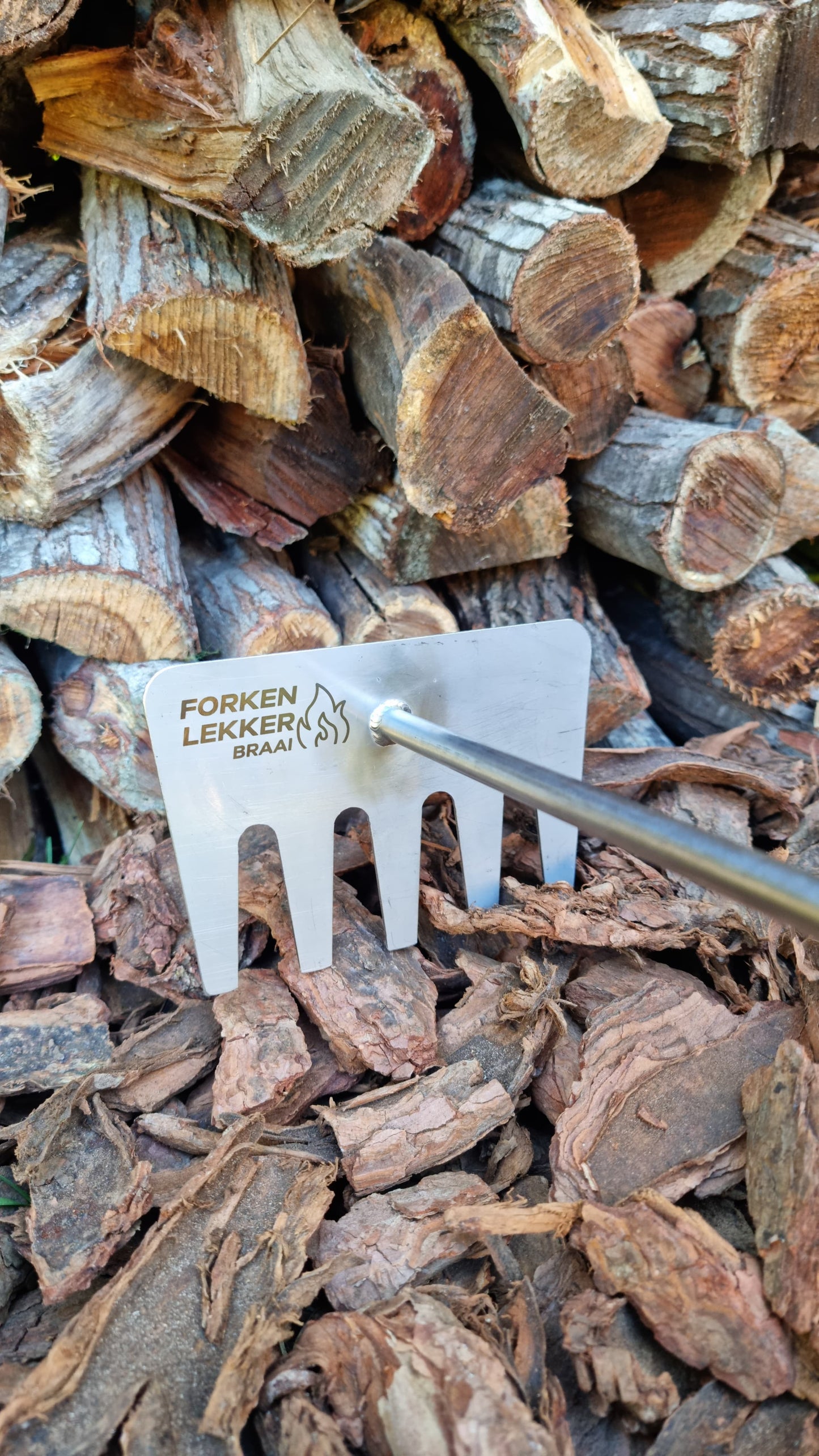 Forken Lekker Braai Rake – Stainless Steel