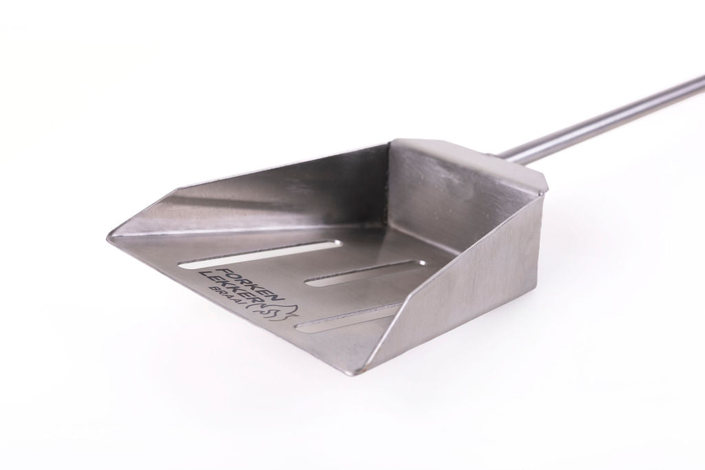 Forken Lekker Braai Slotted Spade – full length side profile