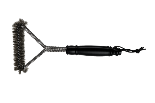 Braai Grid Cleaner Brush – stainless steel brush front view